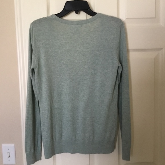 Fine knit cotton blend Long Sleeve Cardigan Button Up sweater - Picture 4 of 13